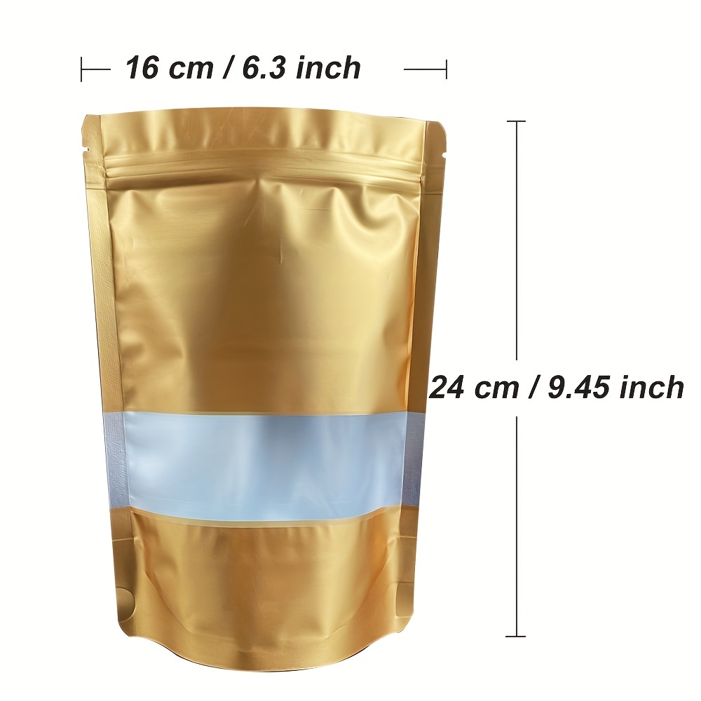 High Quality Metallic Mylar Matte Stand Up Packaging Bag With Frosted