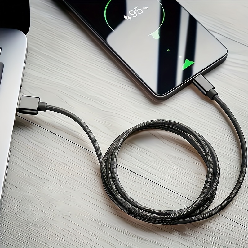 USB C Cable With LED Fast Charger Cord for iPhone 15 Pro Max