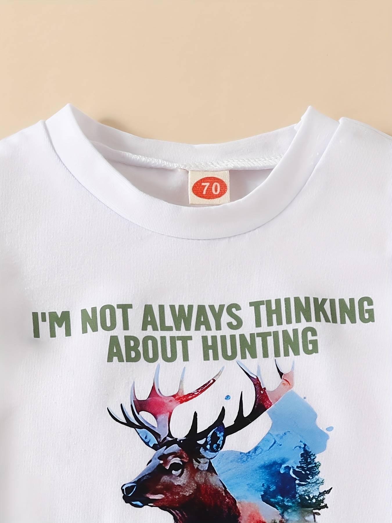 Infant Toddler Outfit Set fishing Hunting Graphic Tee - Temu