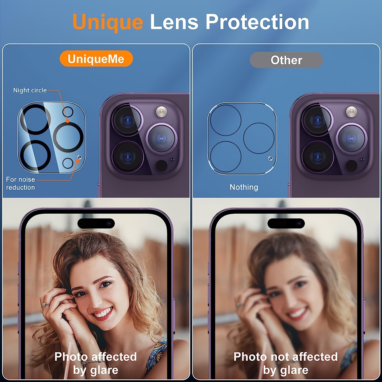 Lente de Camara Protector Para iPhone 12 Pro Max Cristal Templado HD Lens  Cover