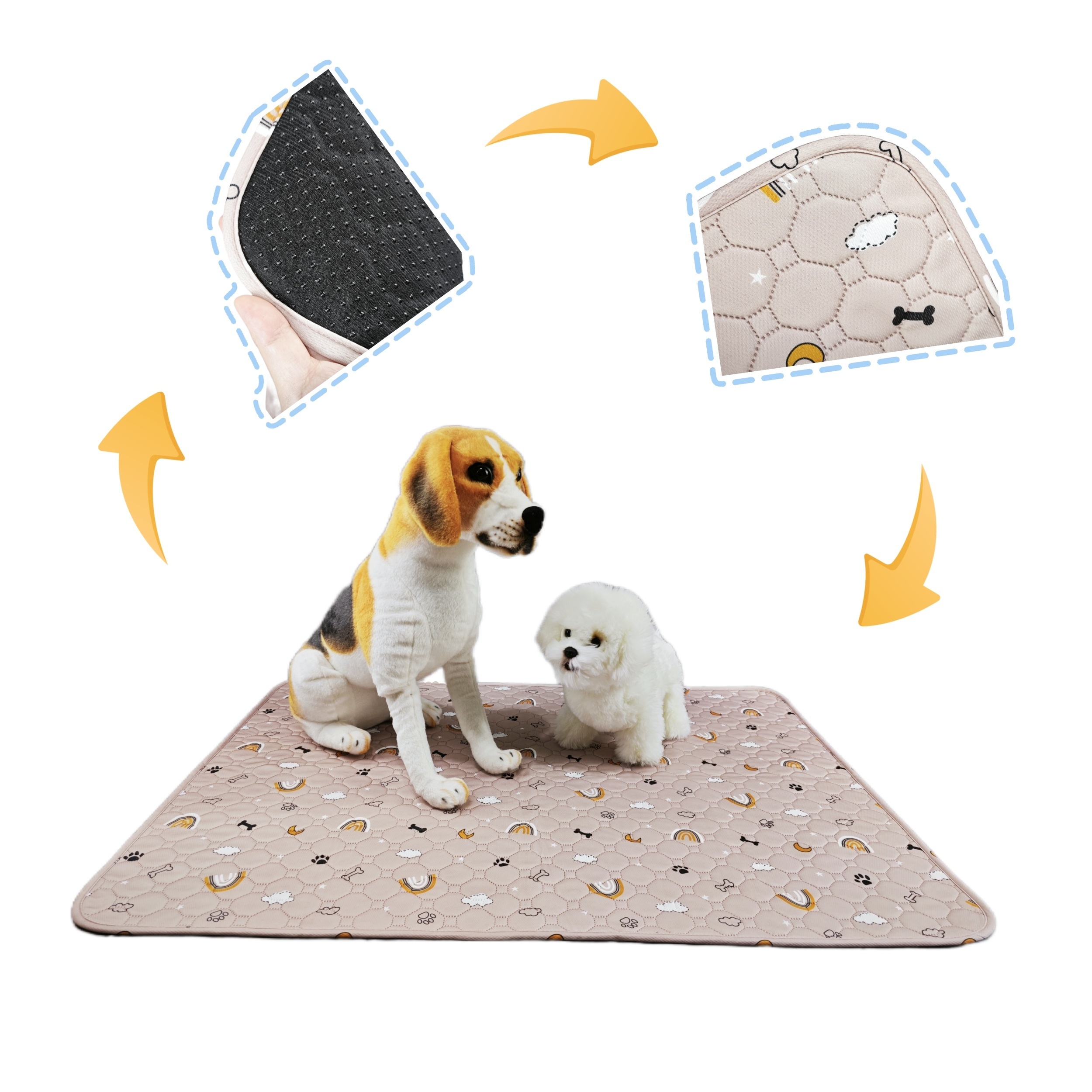 Dog Mat For Floor Moisture proof And Absorbent Dog Chenille - Temu