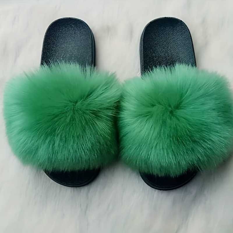 Green store furry slides