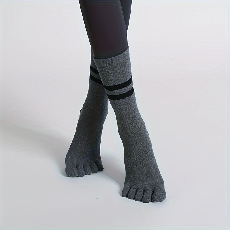 Grippy Pilates Socks - Black / Dark Grey