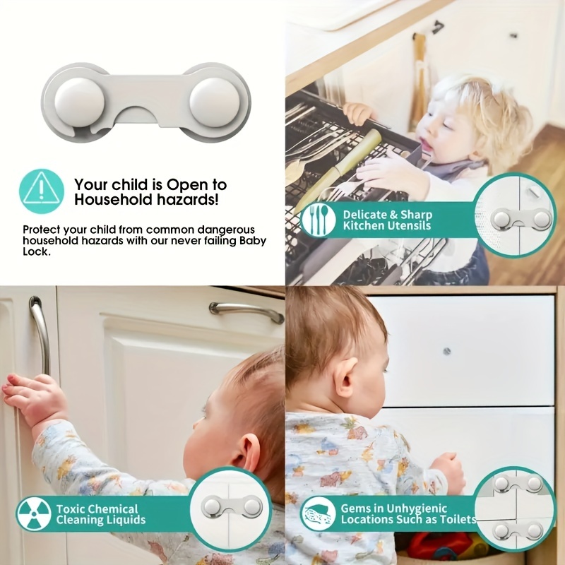 Child Safety Locks Cabinet Locks Baby Proof Cabinet Kitchen - Temu