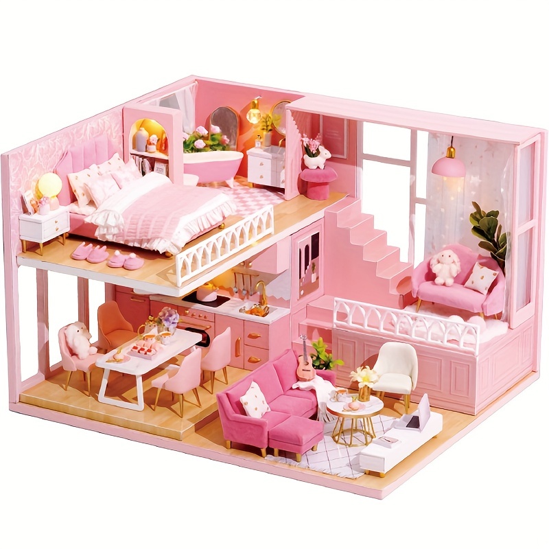 Group mobilier de chambre à coucher pour poupée princesse Barbie