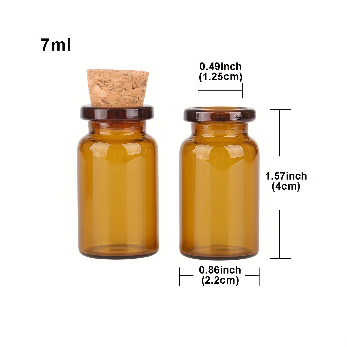 peace sign amber glass pill bottle | CHOOSE YOUR SIZE