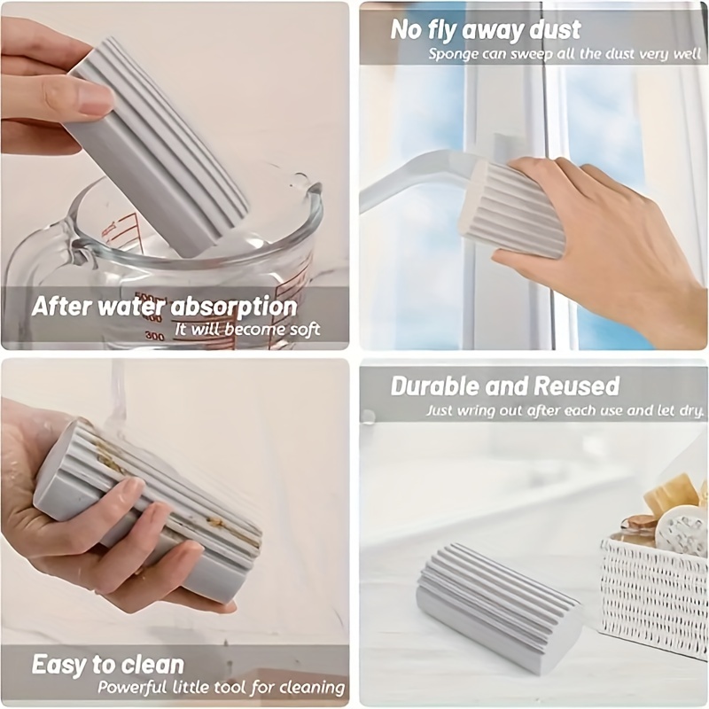 Dust Cleaning Sponge Duster For Cleaning Wooden Blinds Vents - Temu