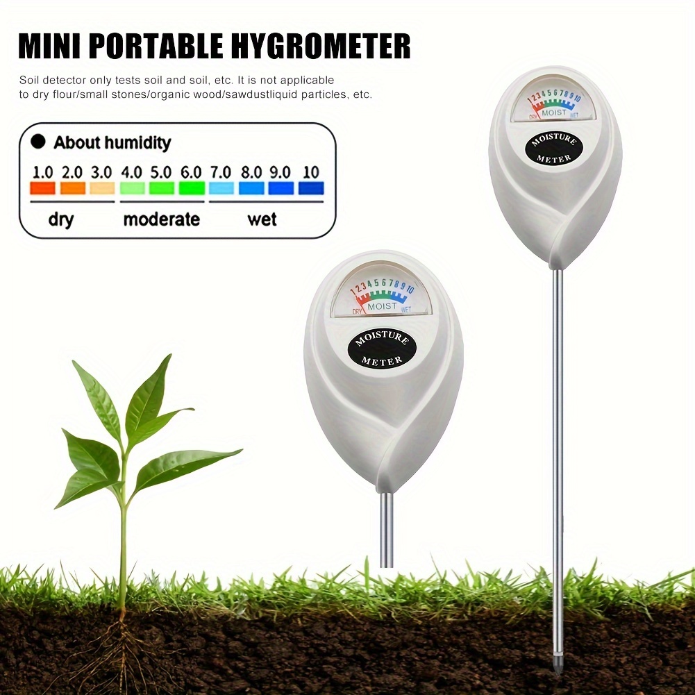Alotpower Soil Moisture Sensor Meter,Hygrometer Moisture Sensor for Garden,  Farm, Lawn Plants Indoor & Outdoor(No Battery Needed)