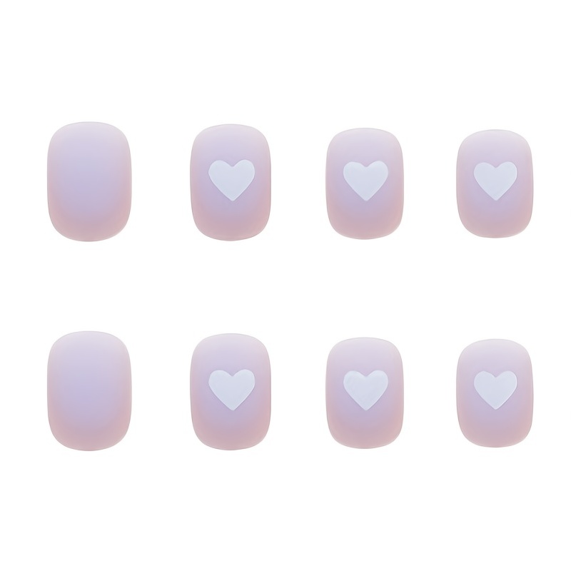 Heart Gradient Press On Nails False Nails for Women