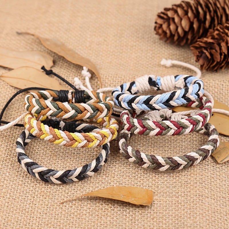 Pulseras de cuerda para niños Rainbow Rope Bracelet para Niños