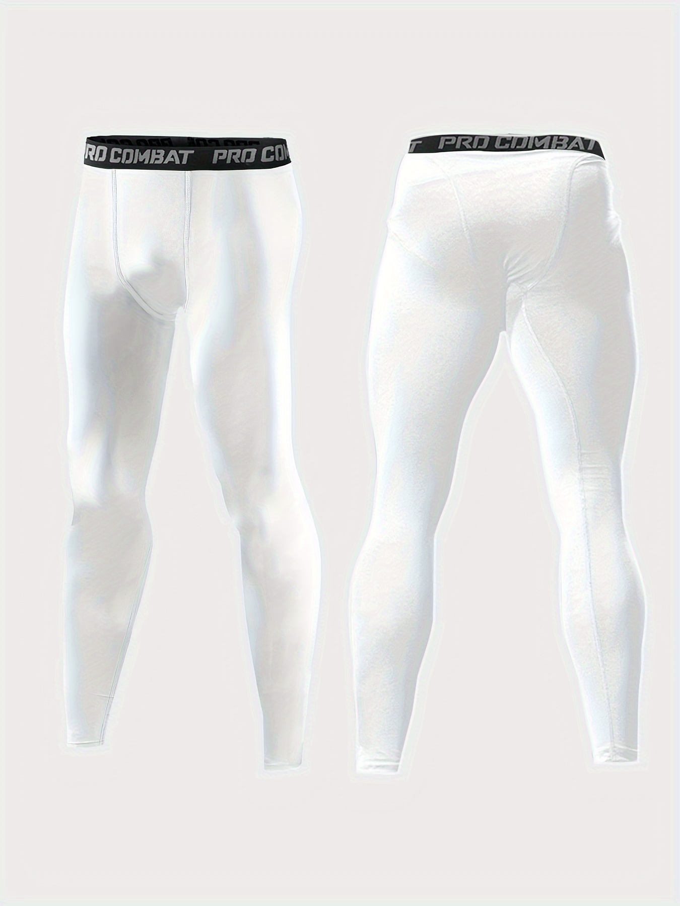 9500 . Compression Regular-Fit Pants - White