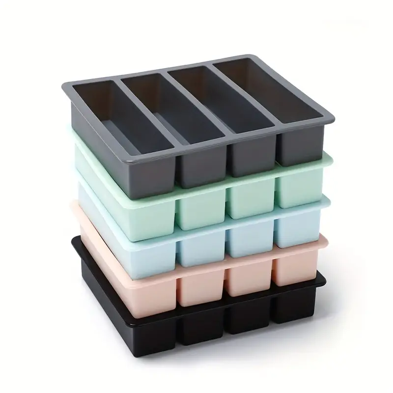 Long Silicone Giant Silicone Ice Cube Square Tray Mold Non - Temu