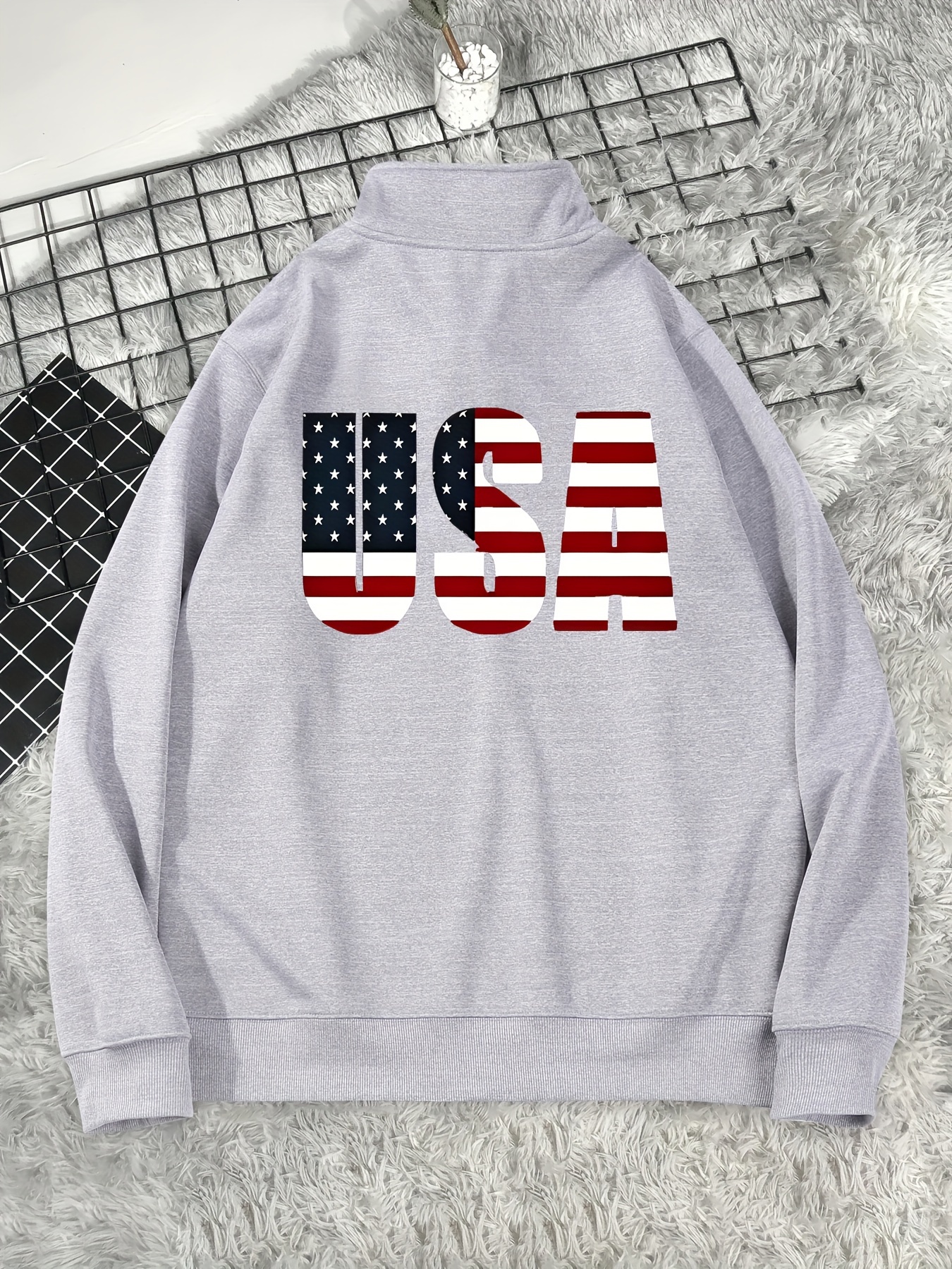 USA En Americain A zip Longues Vetements Confortables Et L Et L hiver