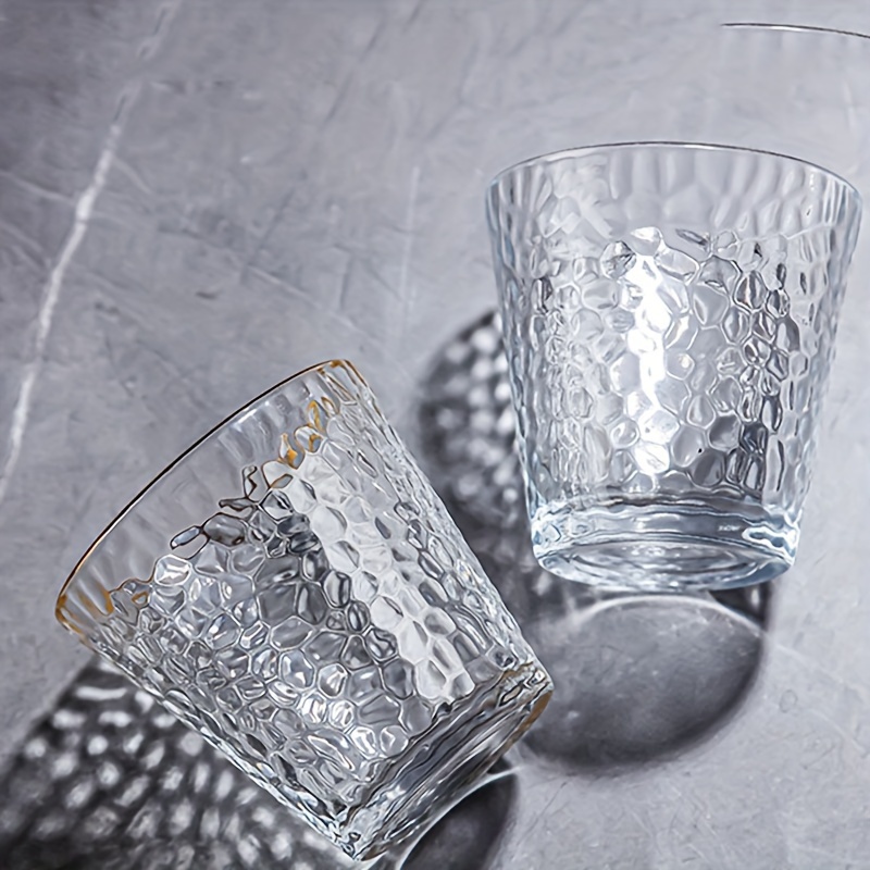Vertical Striped Glass Cup, Clear Glass Water Cup, Simple Coffee Cups, Drinking  Glasses, Summer Winter Drinkware - Temu