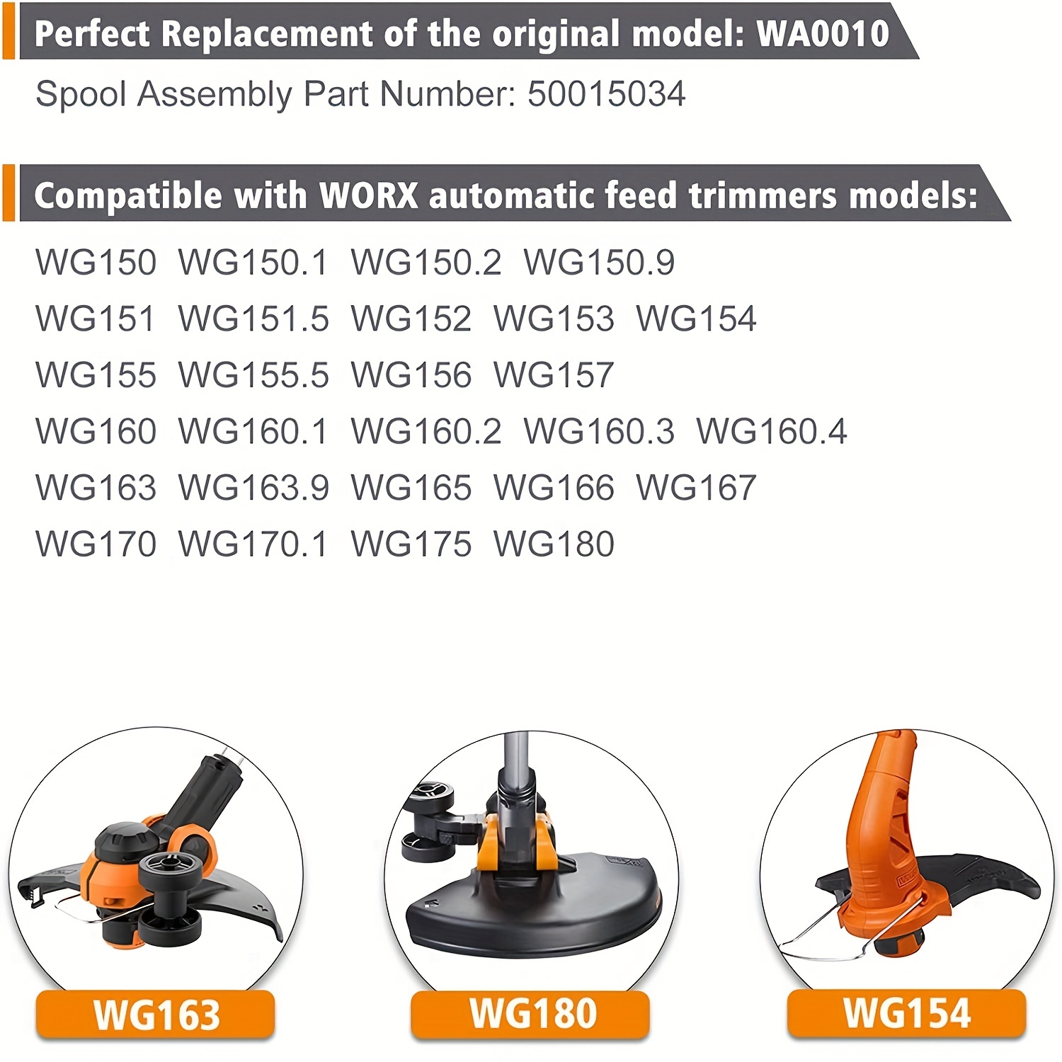 Trimmer Line Replacement Spool Worx wa0010 wa6531 Edger Temu