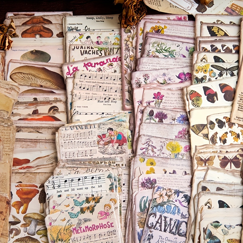 Vintage Scrapbook Paper Journaling Scrapbooking Supplies Kit - Temu