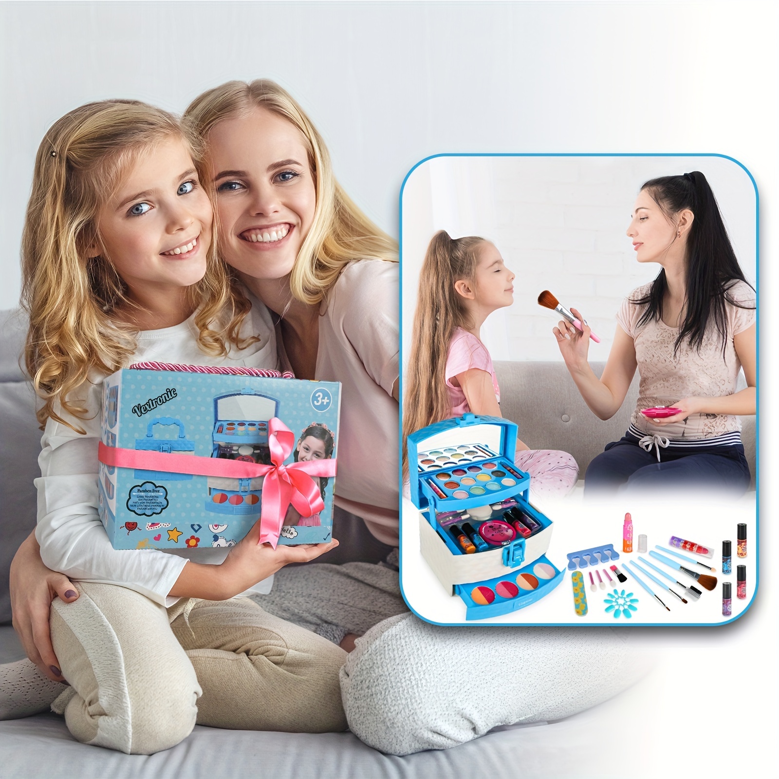 Vextronic Kids Makeup Sets for Girls, Washable Toddler Makeup Kit, Non  Toxic & Safe Pretend Play Makeup for Kids Ages 3 4 5 6 7 8 9 10 11 12,  Little Girls Makeup Kit Toy, Christmas & Birthday Gift - Yahoo Shopping