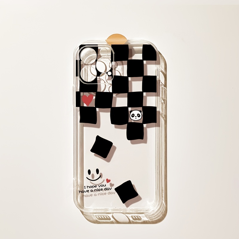 Checkerboard Grid Pattern Protective Case Cover For Samsung Galaxy