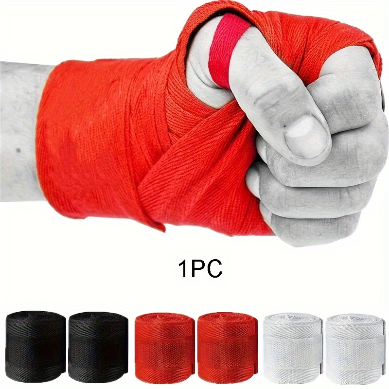 Vendaje de boxeo de algodón de 2,5 M, Protector de manos para entrenamiento  de Kickboxing, MMA, Muay Thai, Correa deportiva, muñequera