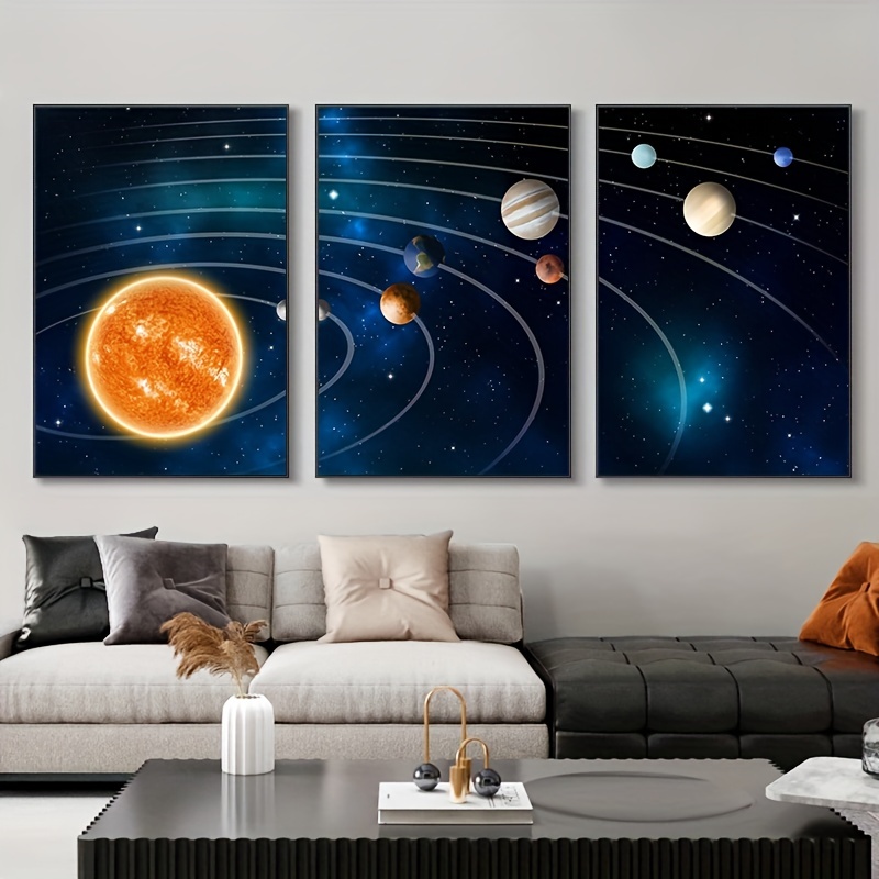 1pc Solar System Celestial Knowledge And Celebrity Quotes Poster