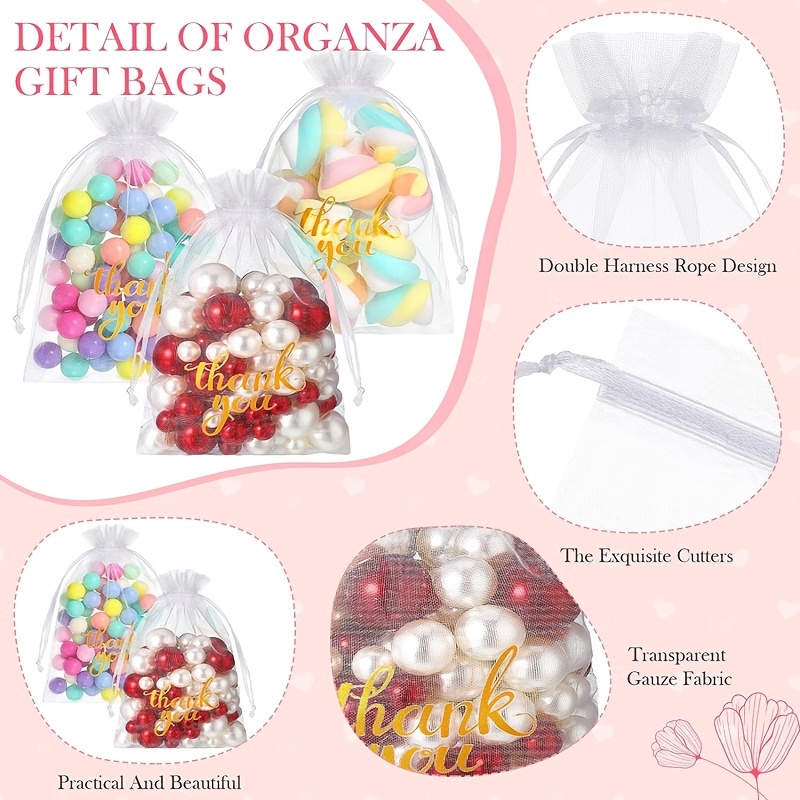 Sheer Organza Bags Mesh Bags Drawstring Small Pouch Gift - Temu