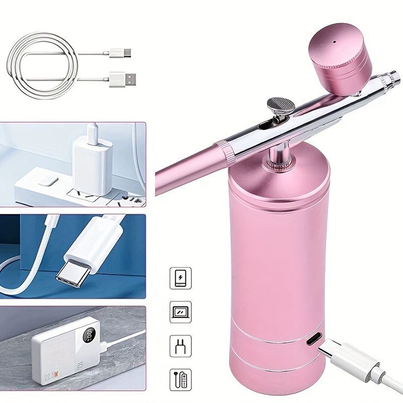 Mini Air Compressor Kit Air brush Paint Spray Gun Airbrush - Temu