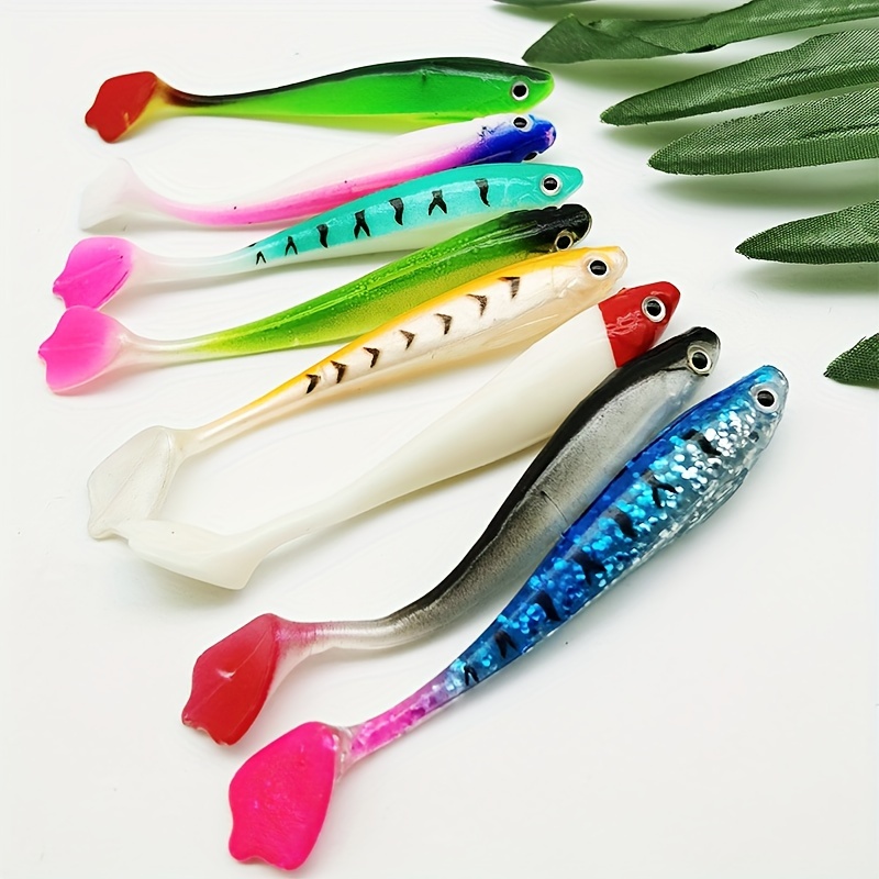Simulated Soft Paddle Tail Fishing Lures Bass Trout Crappie - Temu Australia