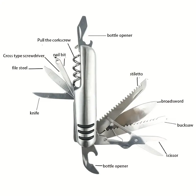 11 in 1 multifunctional knife wine bottle opener scissors screwdriver more perfect hardware tool gift details 3