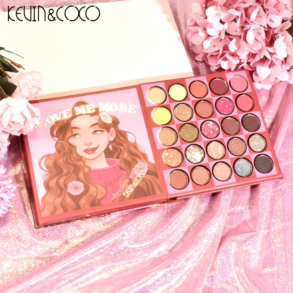KEVIN&COCO 59 Matte Bright Eyeshadow Beads Blush Highlights Makeup Tray