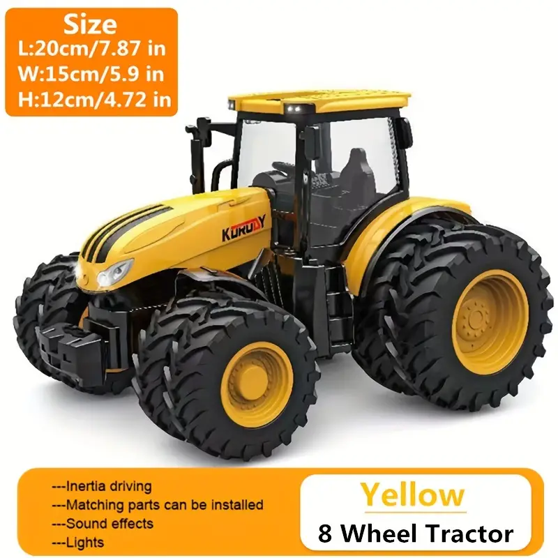 1 24 Friction Powered Tractor Toys