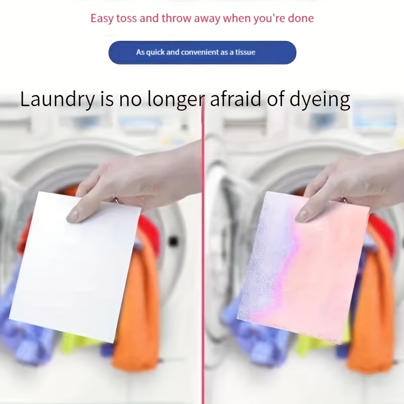 Color absorbing Laundry Sheets Keep Your Clothes Stain free - Temu