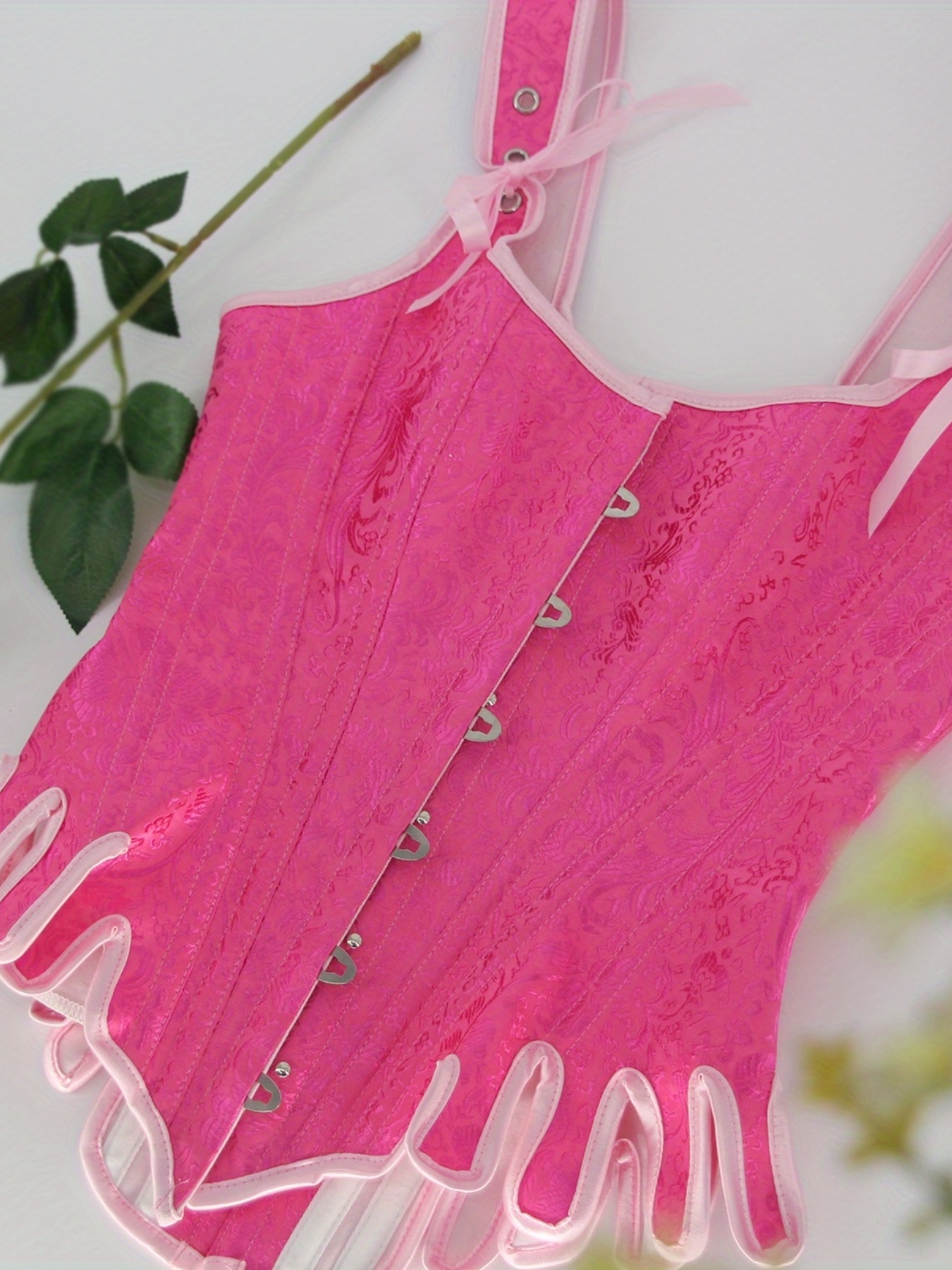 Vintage pink camp corset