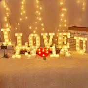 1pc, Individual LED Marquee Light Up Letters & Numbers - Signage For Home Decor, Events & Parties, Birthday, Wedding Party, Christmas Lamp Home Bar Decoration- Battery Powered, Warm White Illumination, 26 Letters & 10 Numerals Party Decor Supplies details 4