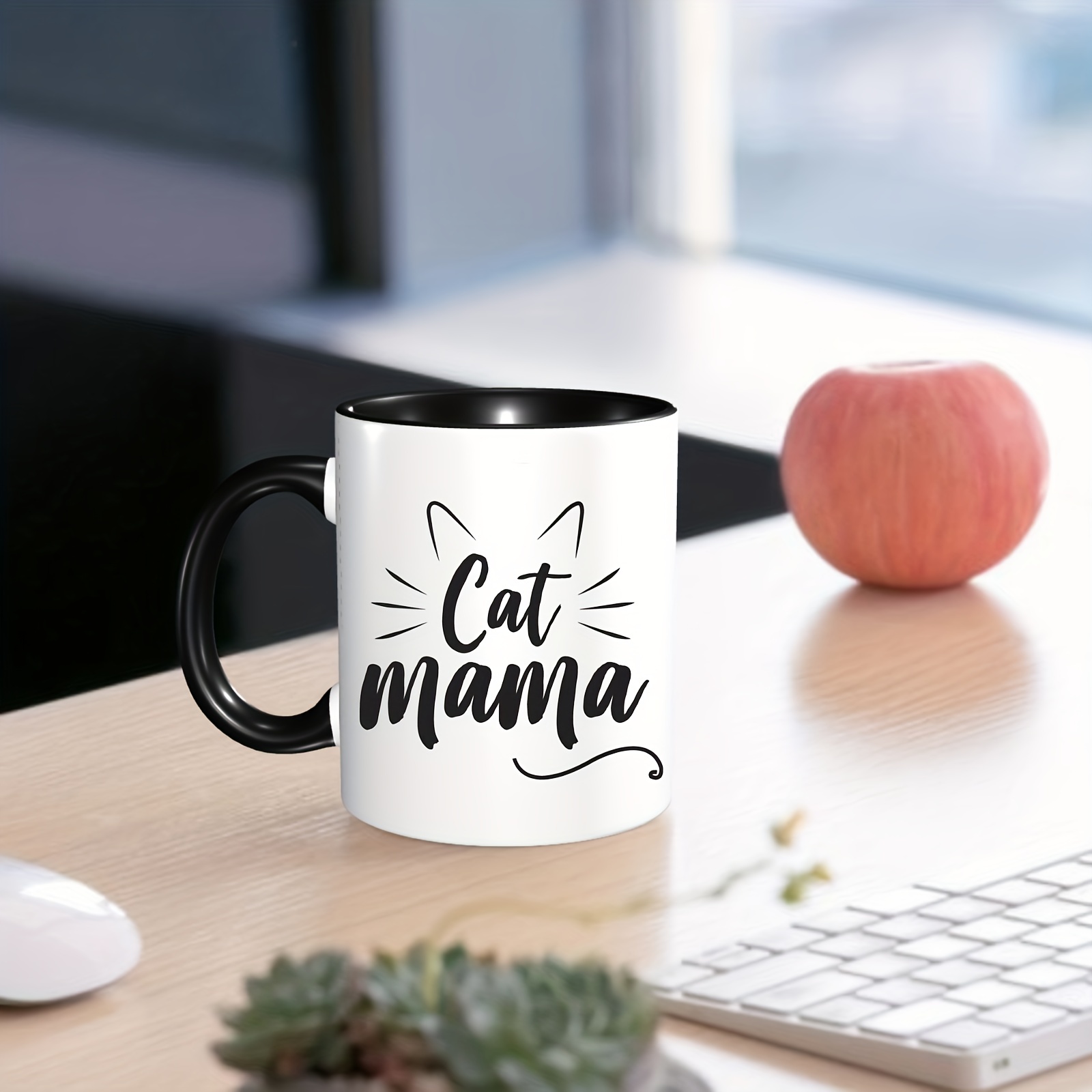 1pc Taza Divertida Mejor Mamá Gato Mundo Amantes Gatos 11 Oz - Temu