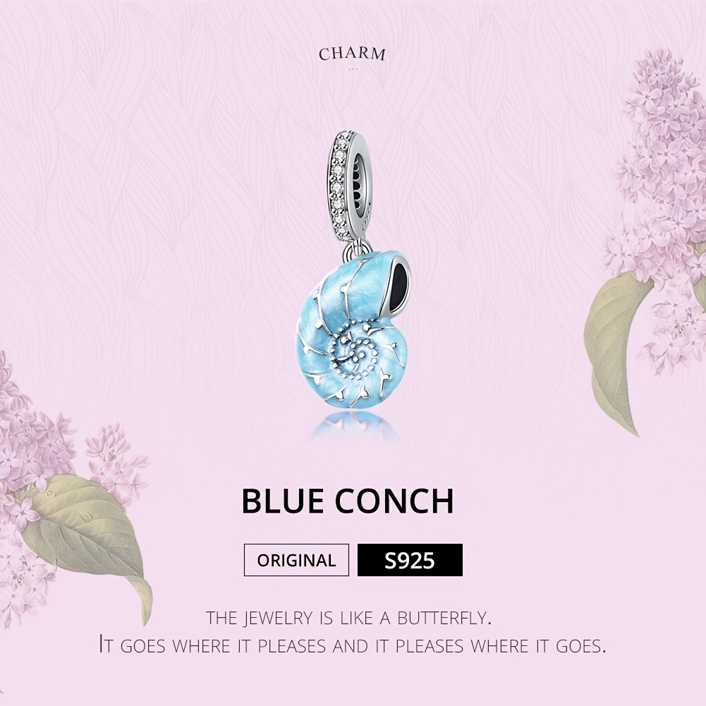 925 Silver Conch Pendant Necklace