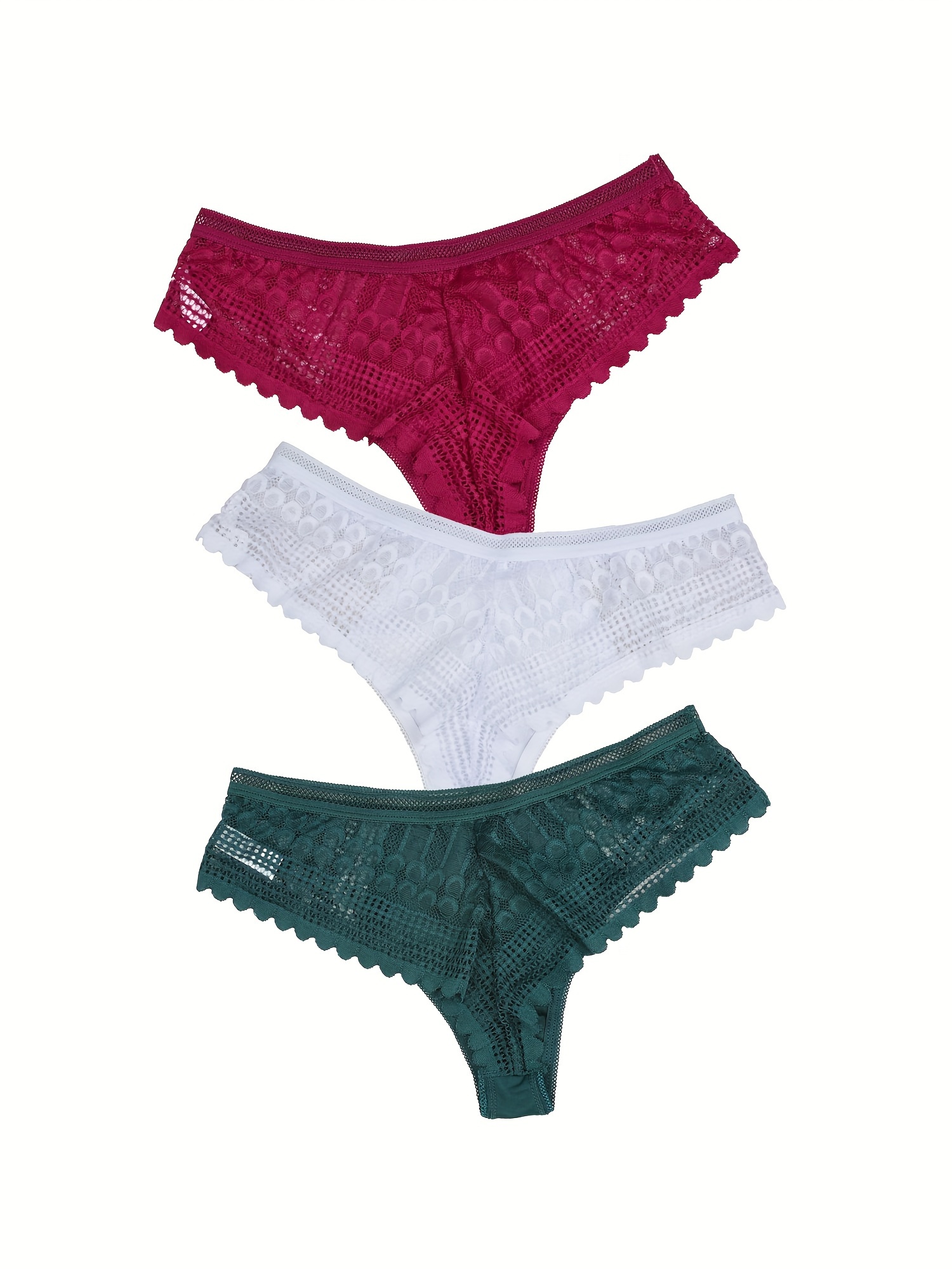 Lingerie For Women Lace Low Knickers Underwear Lady Panties Waist Briefs  Thongs 