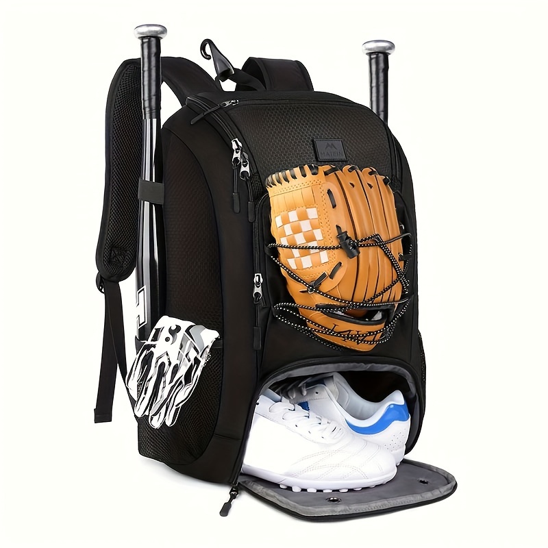 

Matein Baseball Backpack With Softball Bat Holder And Shoes Compartment For Men Women Teens, Lightweight Baseball Bag For Outdoor Football Rugby Sports Training