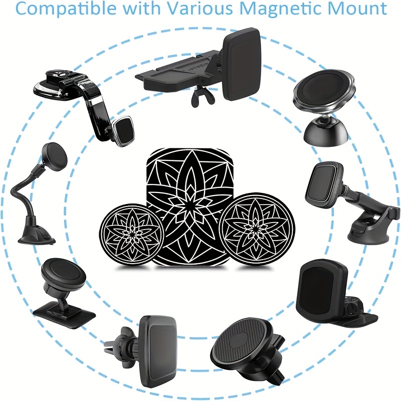 Paquete de 2 soportes magnéticos para teléfono de coche, soporte magnético  para teléfono móvil, soporte magnético