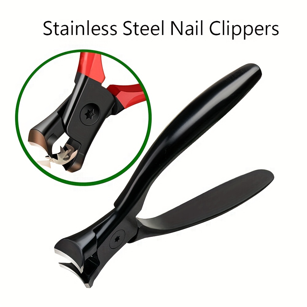 2 Pieces Oversized Thick Nail Clippers for Thick Toenails or Tough