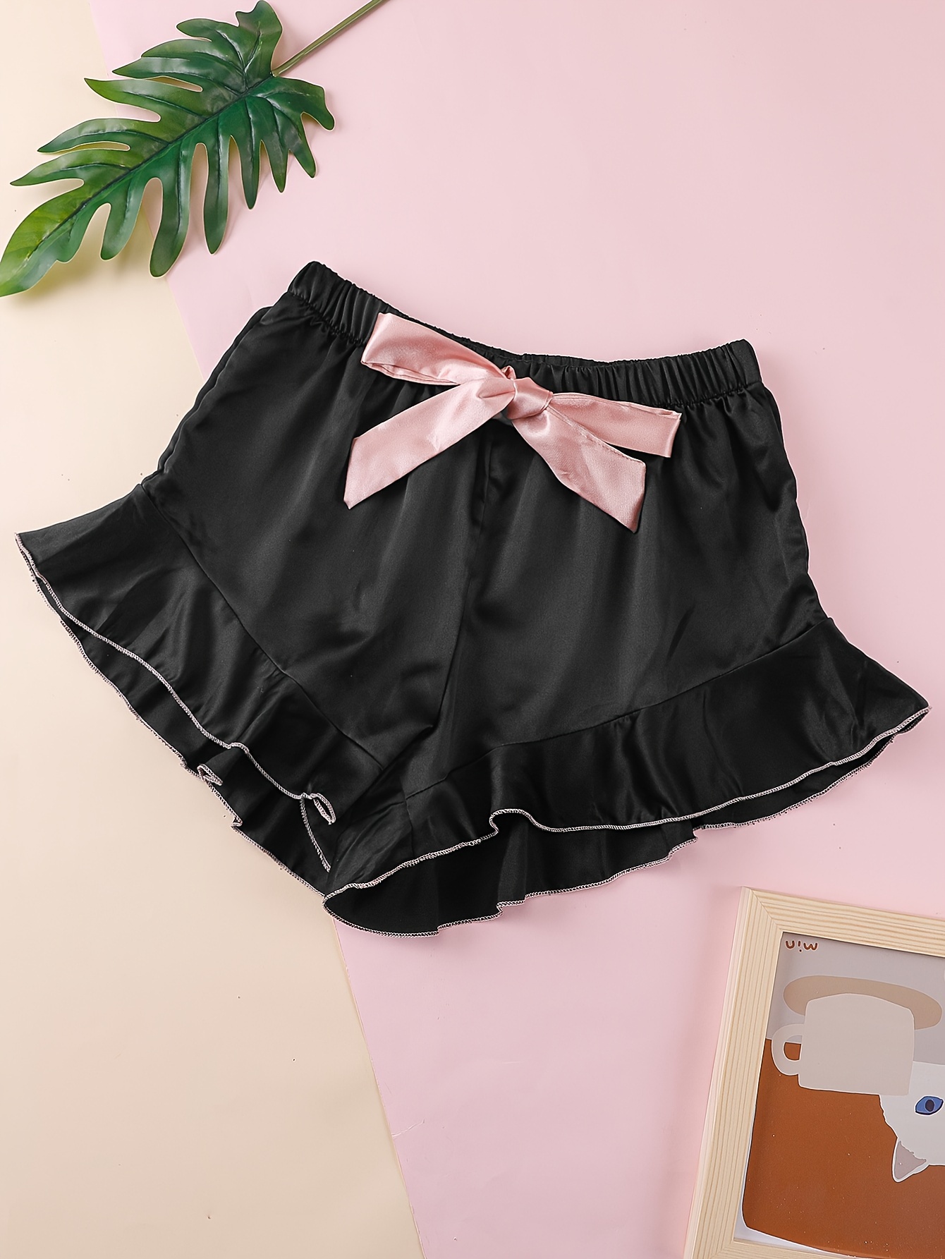 High-waisted Black Stretch Satin Booty Shorts XS S M L XL 2XL 3XL Plus Size  Lingerie Short High Rise Underwear Undies Nylon Spandex -  Canada