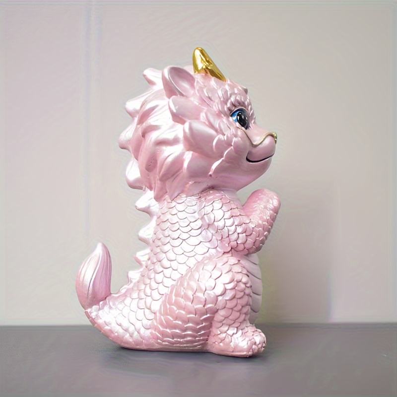 1個のレジンで作られた可愛いキャラクターのドラゴンフィギュア 電気を