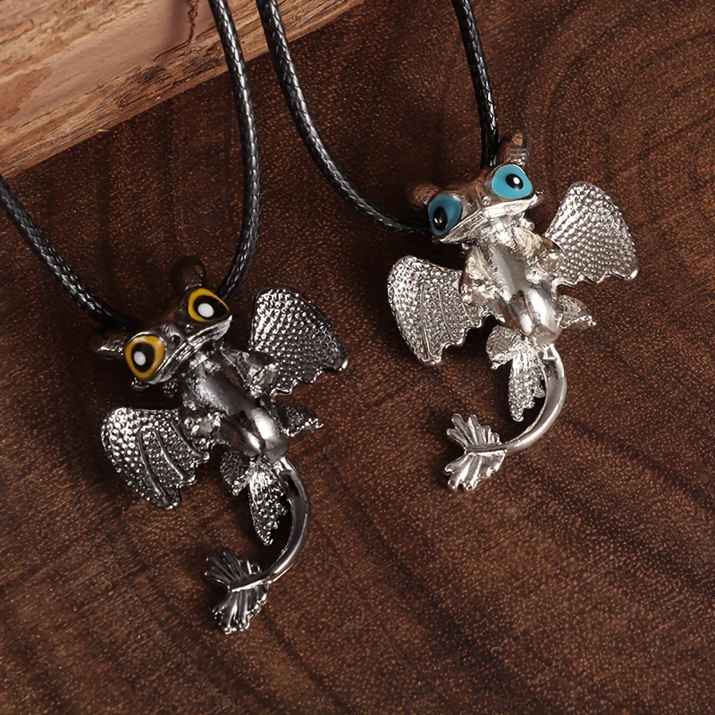 Customized Knight Toothless Dragon Pendant Necklace