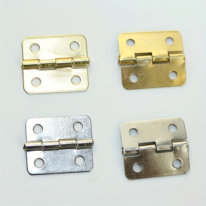 Small Hinges 17mm x 15mm With Screws Jewellery Box Hinge Dolls House