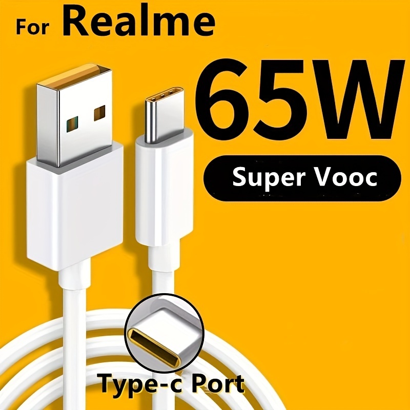 Cable Cargador Datos Tipo C Carga Rapida 66w 6a Para Huawei/ Honor/  Samsung/ Oppo/ Realme/ Vivo/ Oneplus - (qc - Scp - Afc - Supervooc - Iqoo -  Dart - Warp Charge) Marron - 1 Metro