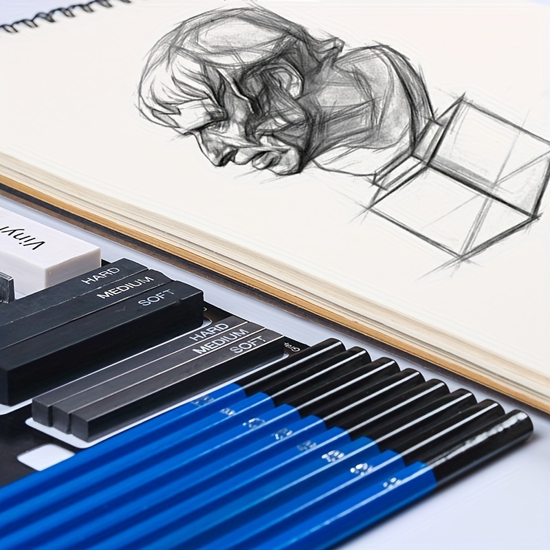Art Supplies Sketching Drawing Kit Set With Shading Pencils - Temu Italy