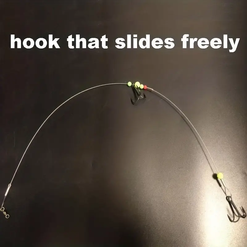 Bag Sea Fly Fishing Hook Slides Freely Stainless Wire - Temu