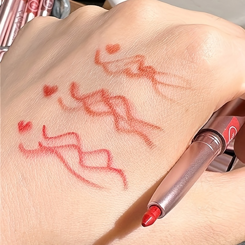 6 Colors Waterproof Lip Liner Pen Long Lasting