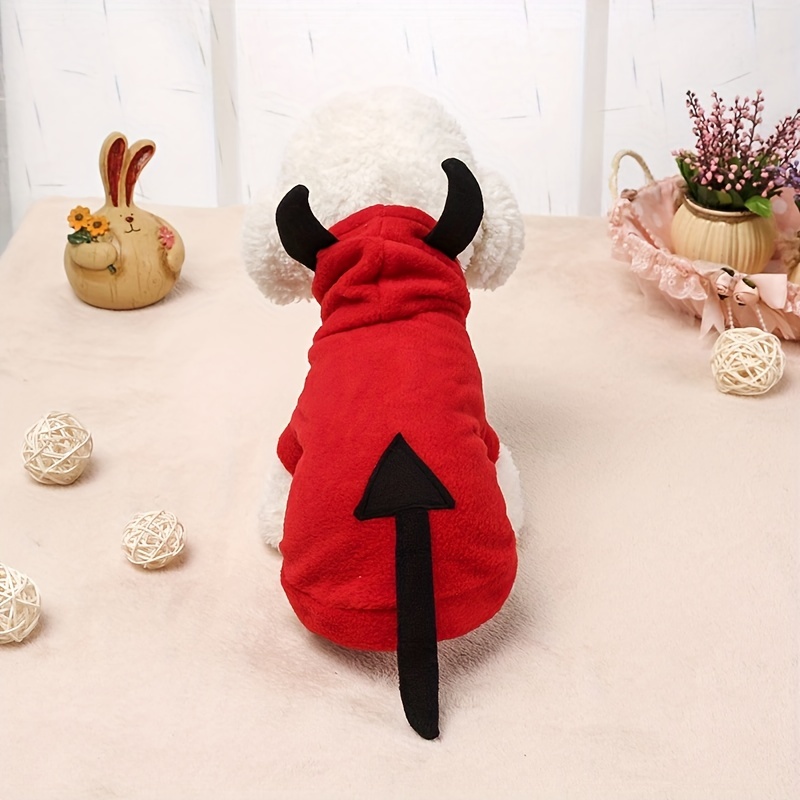 Devil hoodie with discount horns and tail