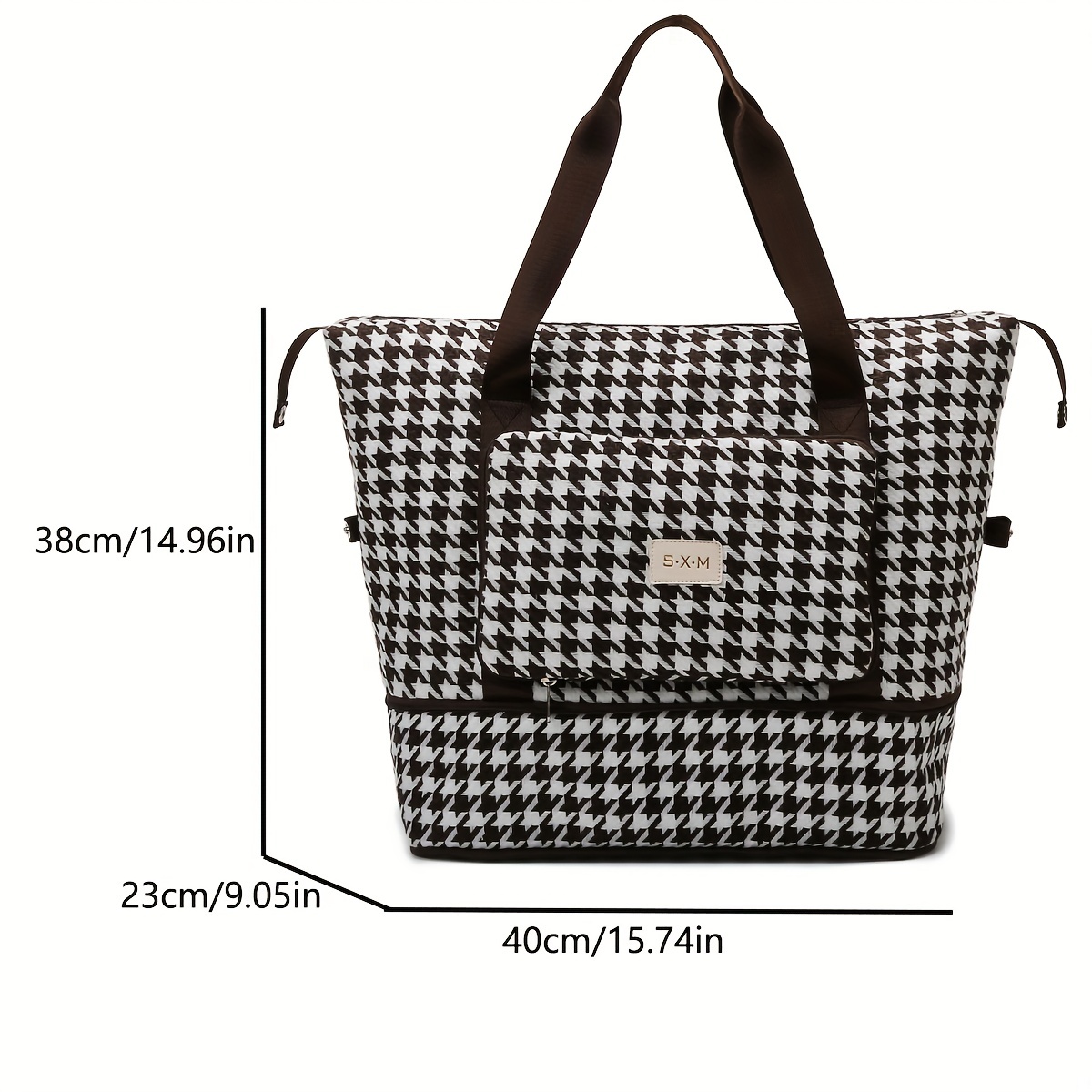 Expended Foldable Travel Duffle Bag, Sports Fitness Gym Tote Bag