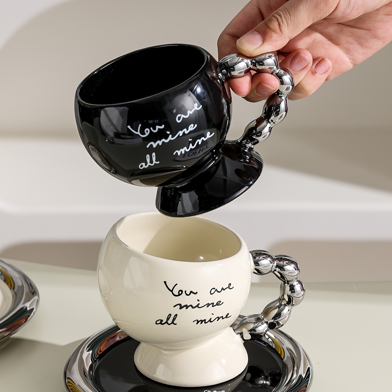 Cute Bow Coffee Saucer Ceramic cup